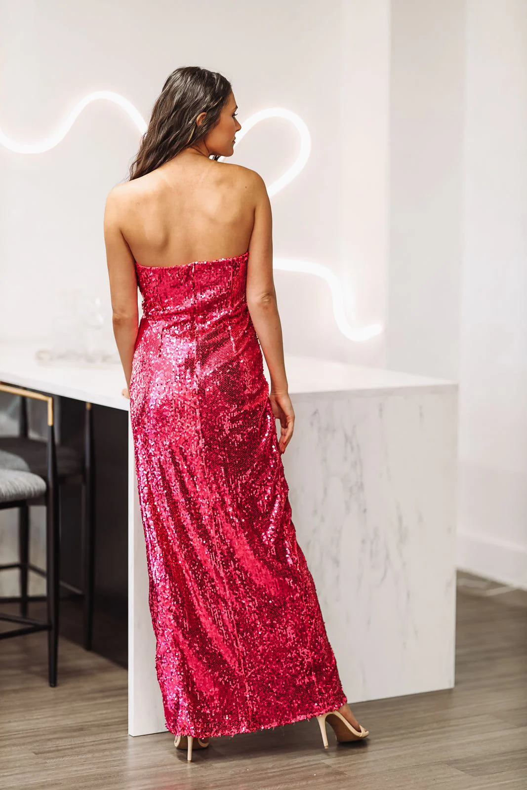 Amuse Me Maxi Dress- Pink - Image 3