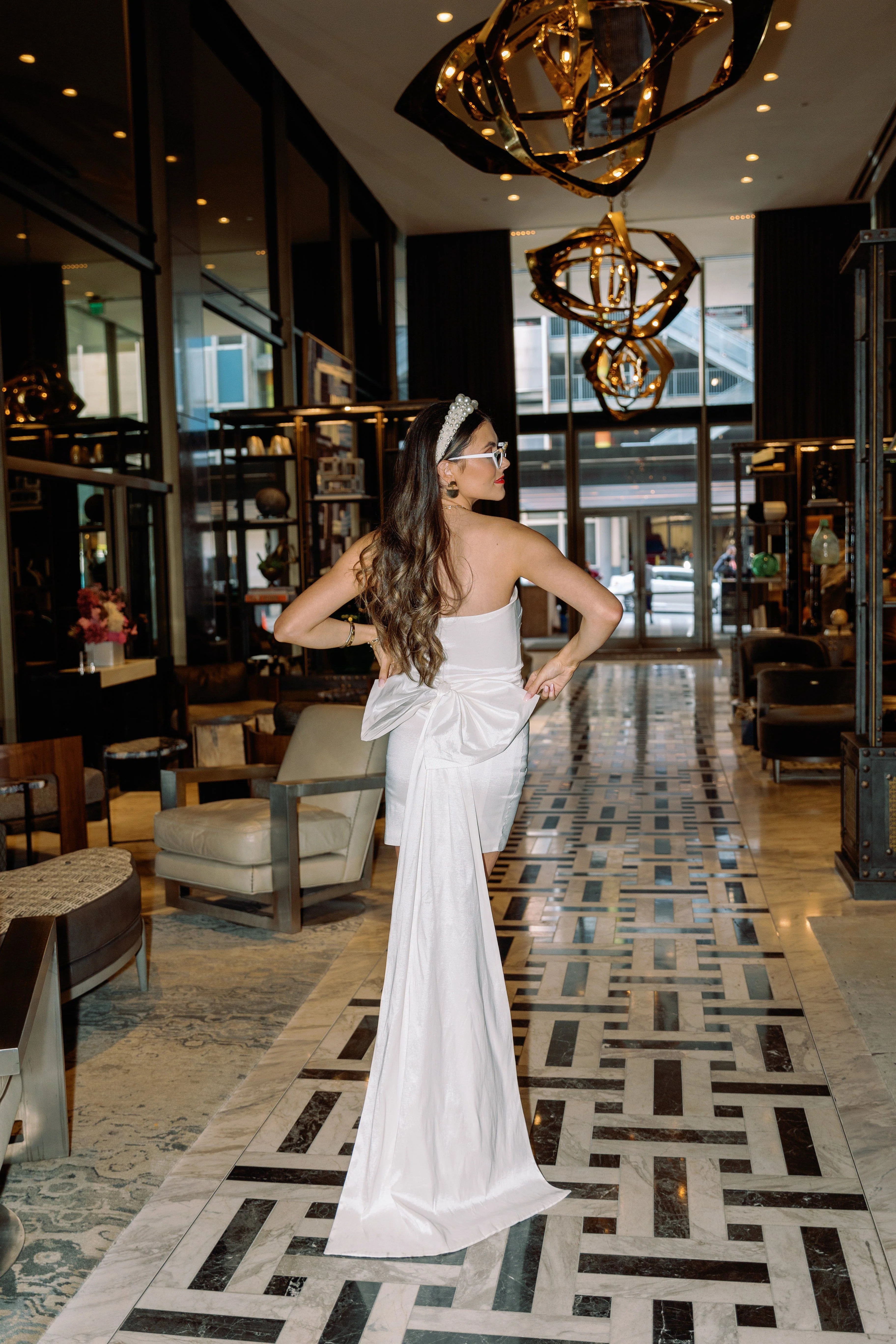 Bowtiful Bride Dress - White - Image 3